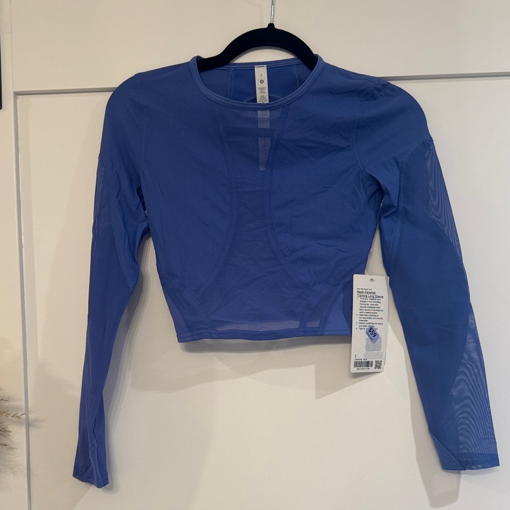 Lululemon mesh long sleeve top sz 2 NWT